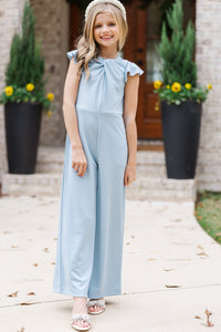 Girls: The Ivey Light Blue Jumpsuit