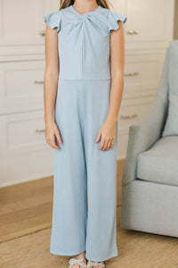 Girls: The Ivey Light Blue Jumpsuit