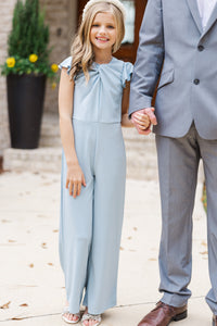 Girls: The Ivey Light Blue Jumpsuit