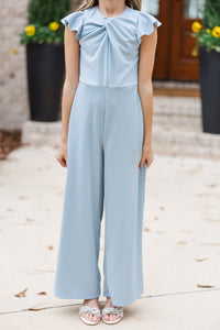 Girls: The Ivey Light Blue Jumpsuit