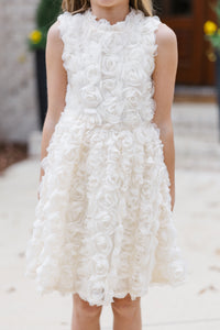 Girls: The Layla Cream Tulle Dress