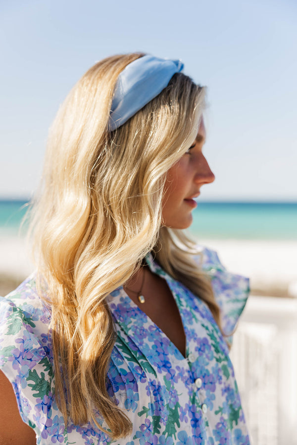 The Millie Light Blue Tulle Headband