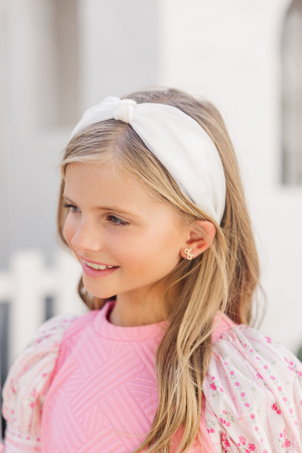 Girls: The Millie Cream Tulle Headband