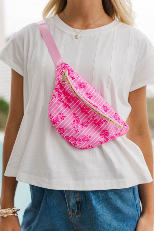 The Brynlee Pink Fanny Pack