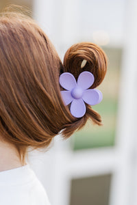 Girls: The Bethany Lavender Flower Clip