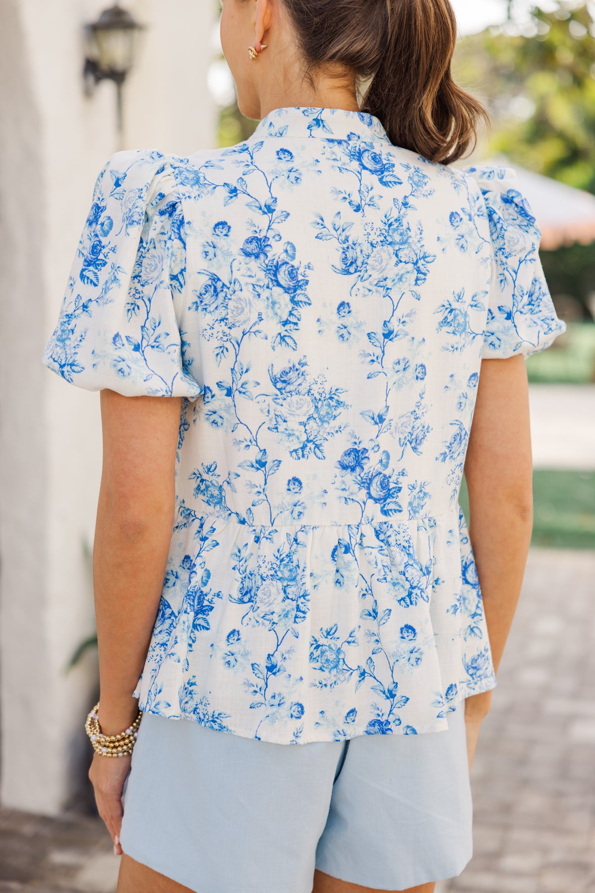Always Kind Blue Toile Print Blouse – Shop the Mint