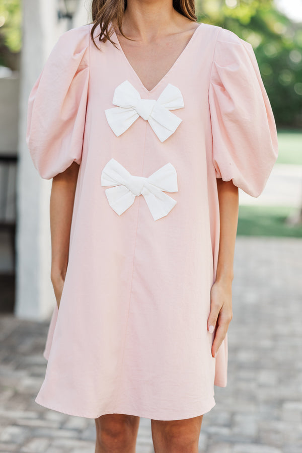 Sweet Thoughts Pink Bow Dress