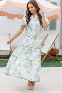 Share Your Happiness Sea Green Toile Maxi Dress Shop the Mint Share Your Happiness Sea Green Toile Maxi Dress Shop the Mint