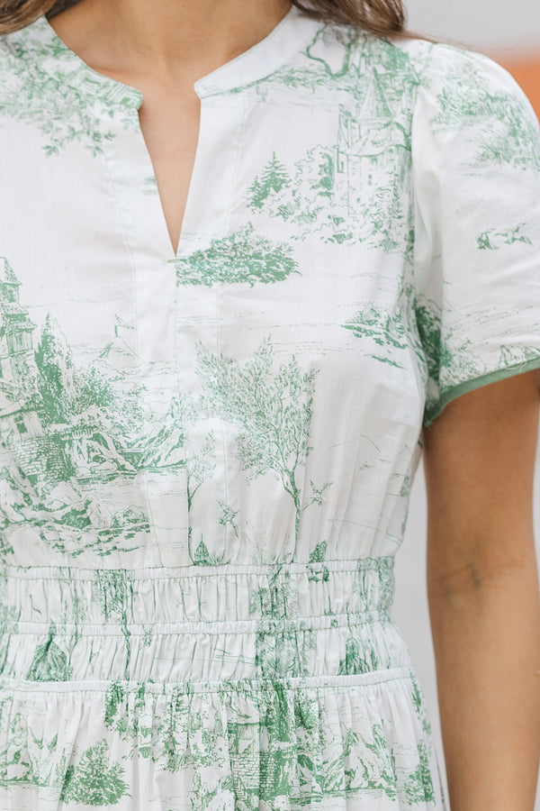 Share Your Happiness Sea Green Toile Maxi Dress Shop the Mint Share Your Happiness Sea Green Toile Maxi Dress Shop the Mint