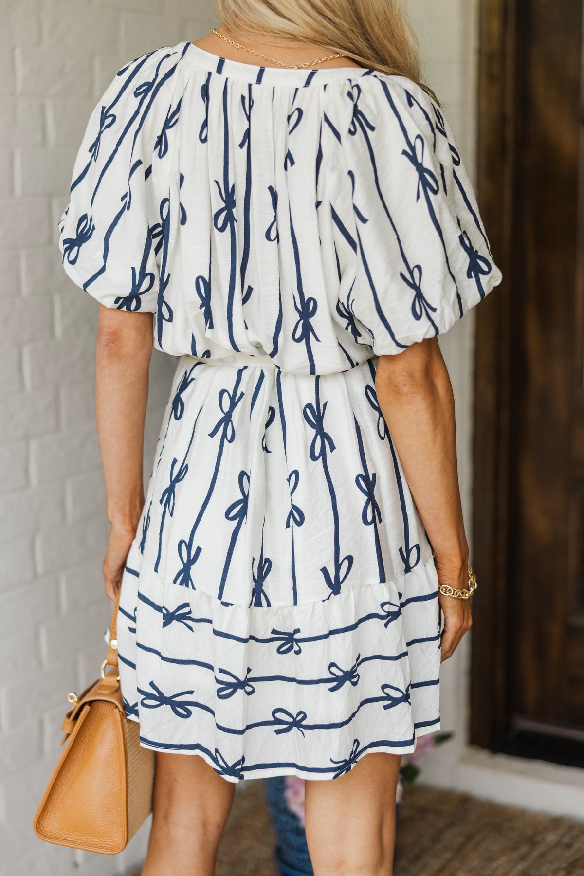 Tied In A Bow Velvet Dress