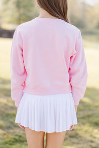 Girls: In My Cheer Era Blush Graphic Sweatshirt