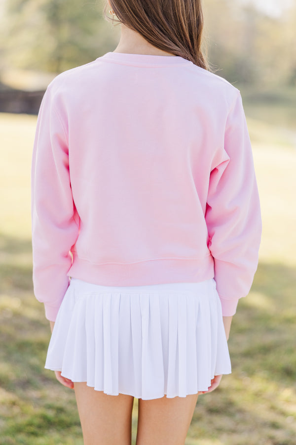 Girls: In My Cheer Era Blush Graphic Sweatshirt