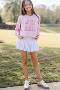 Girls: In My Cheer Era Blush Graphic Sweatshirt