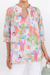 True Self Pink Toile Blouse