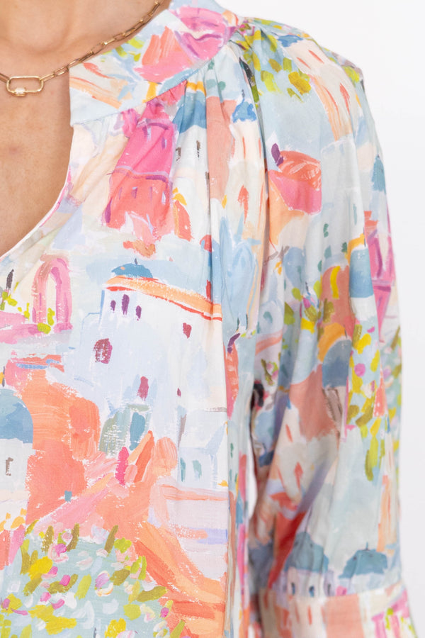 True Self Pink Toile Blouse