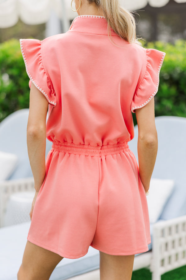 Give You Everything Salmon Romper