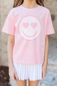 Girls: Heart Eyes Blush Graphic Tee