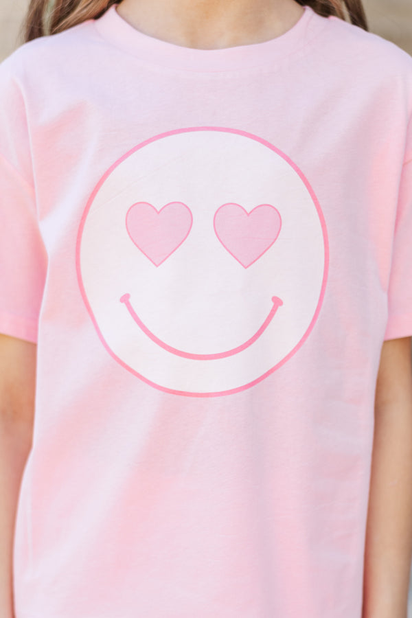 Girls: Heart Eyes Blush Graphic Tee