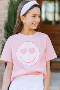 Girls: Heart Eyes Blush Graphic Tee