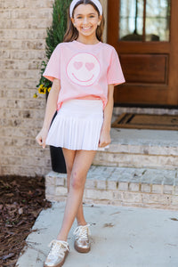 Girls: Heart Eyes Blush Graphic Tee