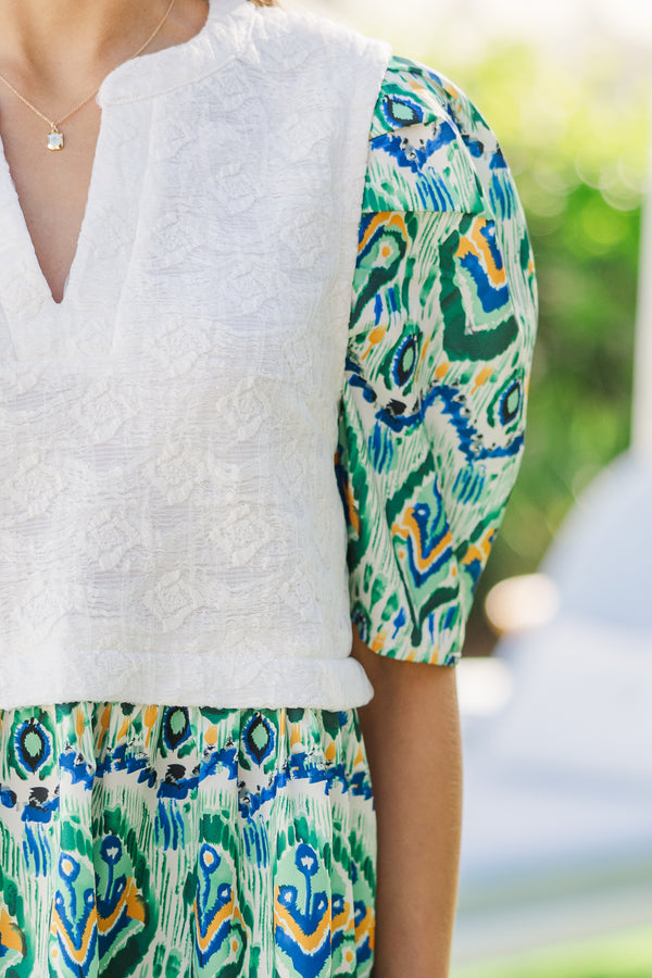 Taking It Easy Green Ikat Dress Shop the Mint Taking It Easy Green Ikat Dress Shop the Mint