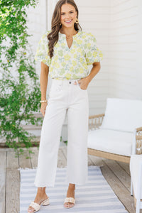 The Striking Yellow Floral Blouse