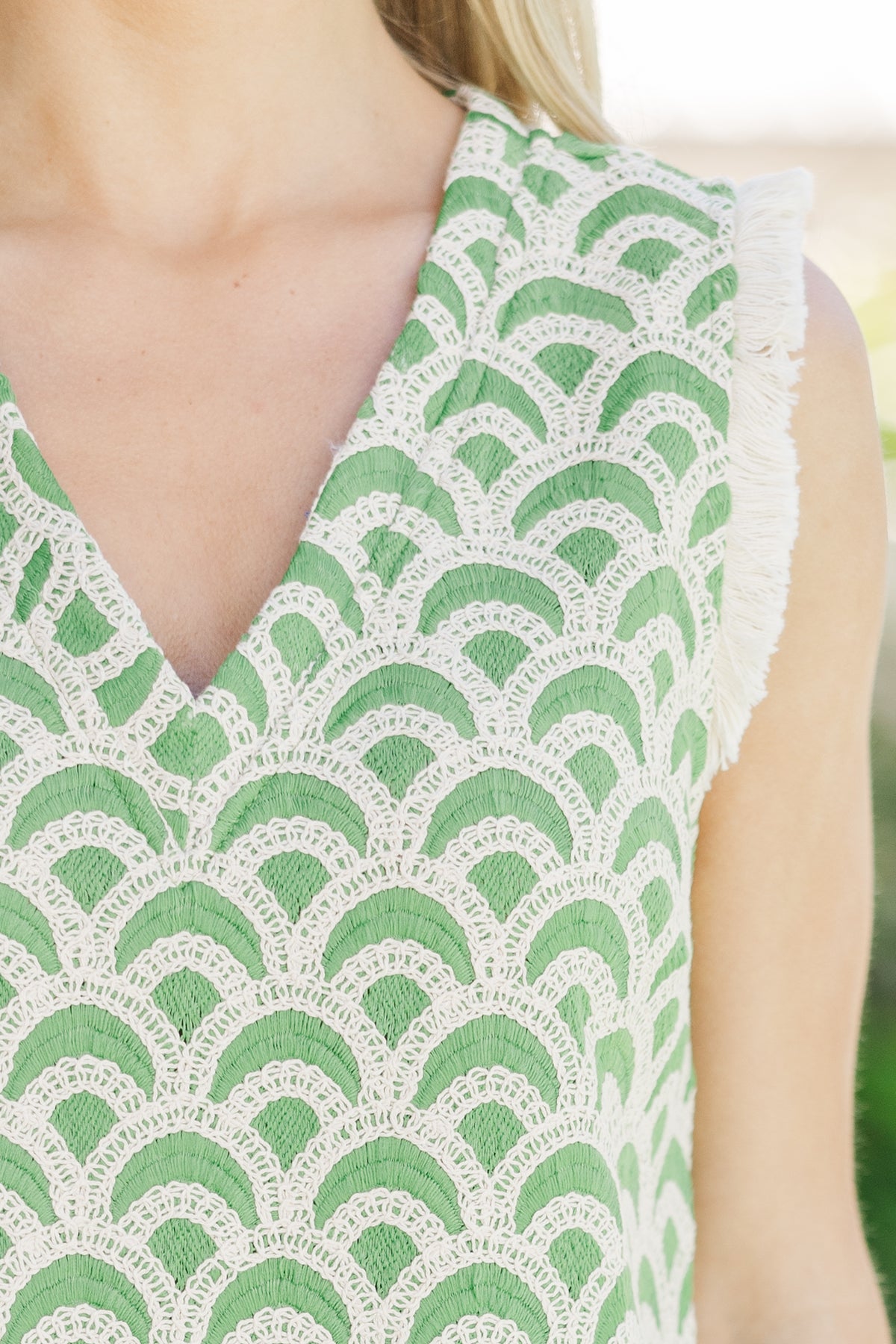 The Horizon Green Embroidered Dress – Shop the Mint