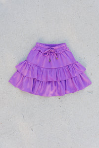 Girls: Take The Leap Purple Satin Skort