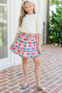 Girls: Tell Your Story Cream Embellished Sweater