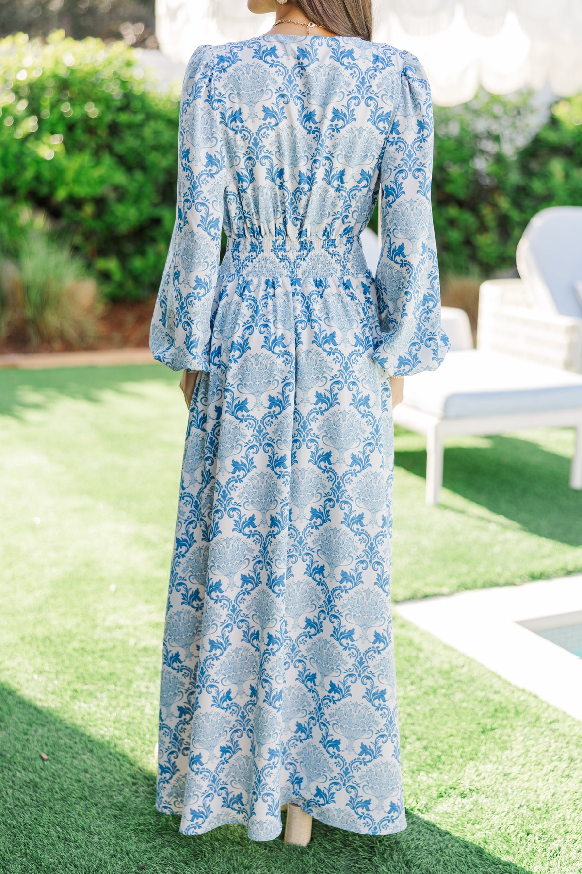 Blue Paisley Maxi Dress ASOS DESIGN Chiffon Scoop Neck Maxi Slip Dress In  Blue Paisley ASOS