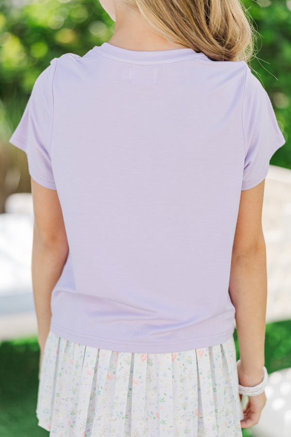 Girls: The Jessie Lavender Purple Tee