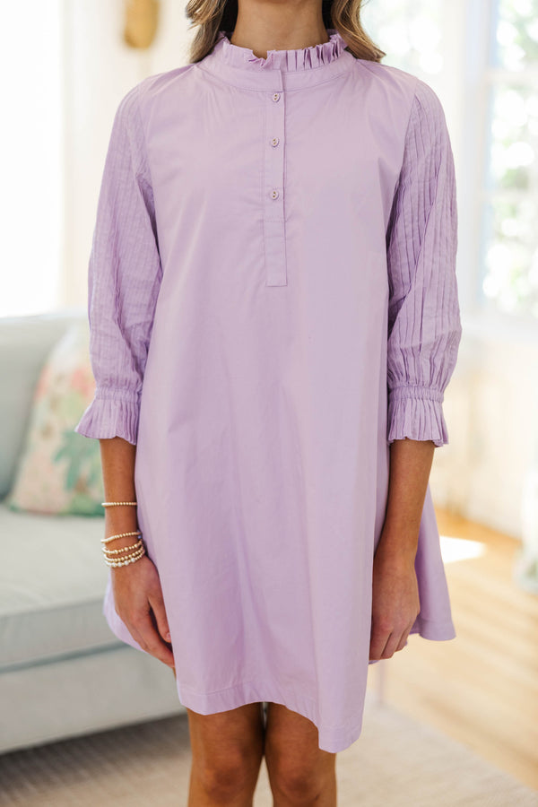 Girls: Under The Stars Lavender Tie Back Dress