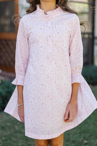 Girls: Under The Stars Pink Toile Tie Back Dress