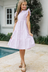 Girls: Make It Your Own Pink Striped Midi Dress