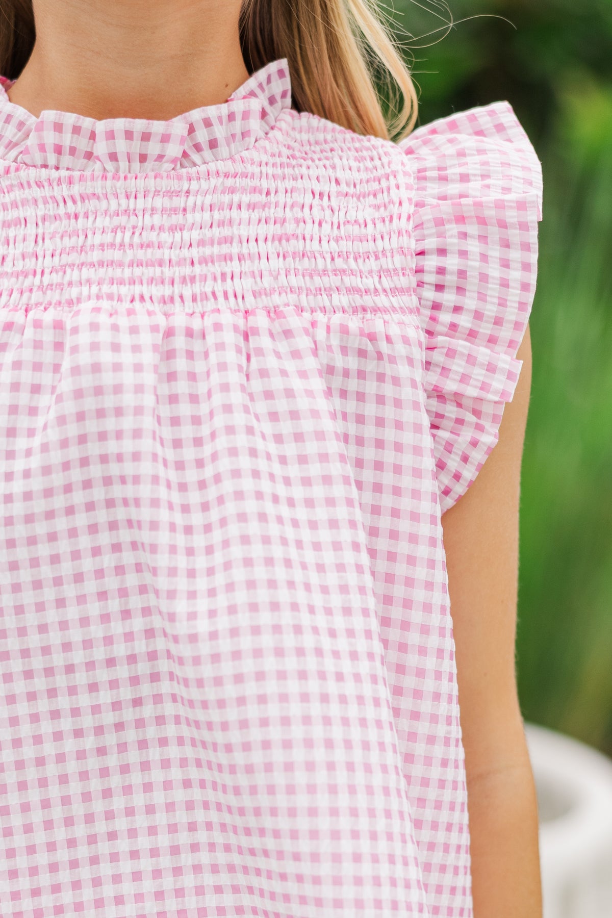 Girls: The Mary Ann Pink Gingham Blouse – Shop the Mint
