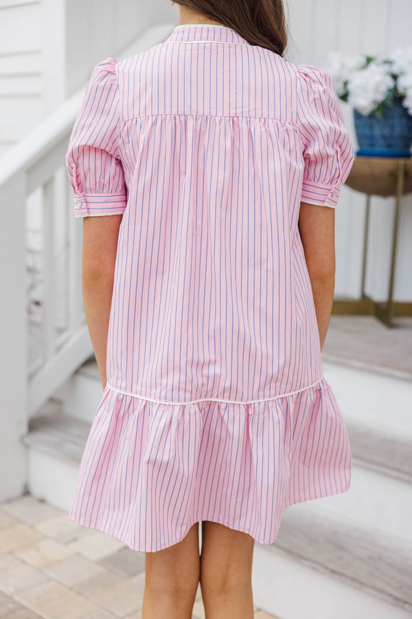 Girls: The Margo Lavender Striped Dress