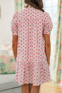 Girls: The Margo Pink Medallion Dress