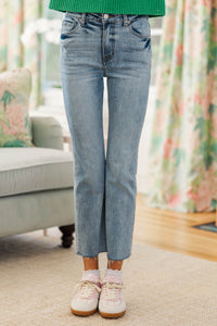Girls: Feeling Your Best Light Wash Straight Leg Jeans