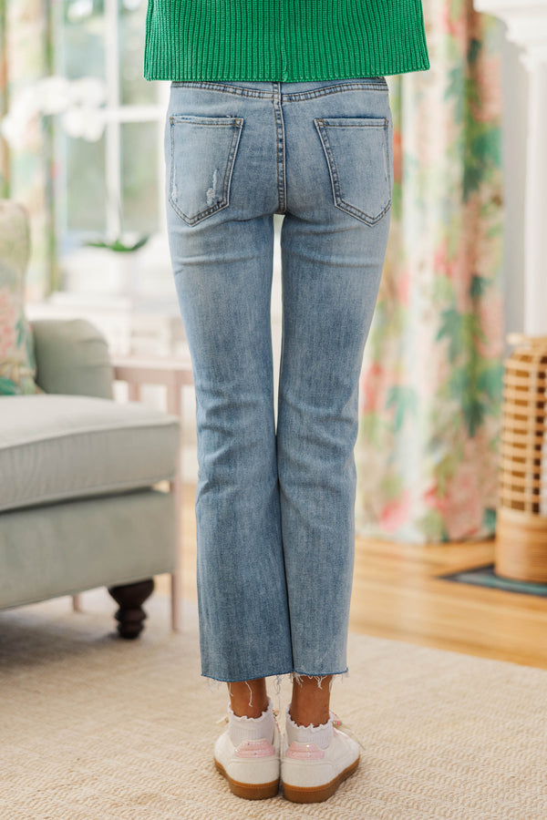 Girls: Feeling Your Best Light Wash Straight Leg Jeans