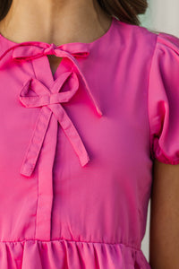 Girls: The Oaklynn Pink Blouse