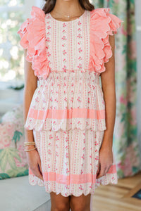 Girls: The Emma Lynne Pink Floral Dress
