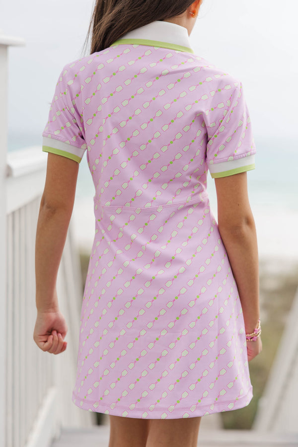 Girls: The Vera Pink Pickleball Tennis Dress