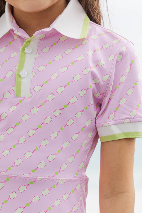 Girls: The Vera Pink Pickleball Tennis Dress