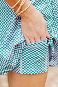 Girls: The Nickie Green Gingham Tennis Dress
