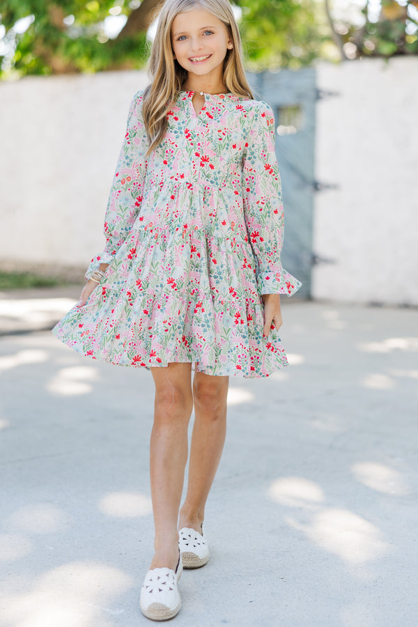Girls: In Your Happy Place Pink Easter Floral Dress, (14/16) - The Mint Julep Boutique | Women's Boutique Clothing Girls: In Your Happy Place Pink Easter Floral Dress, (14/16) - The Mint Julep Boutique | Women's Boutique Clothing