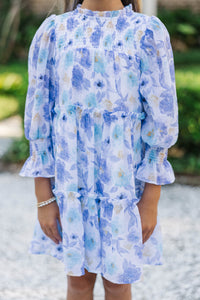 Girls: All About It Purple Floral Babydoll Dress