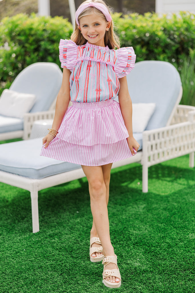 Love Bow Print Printed Blouses