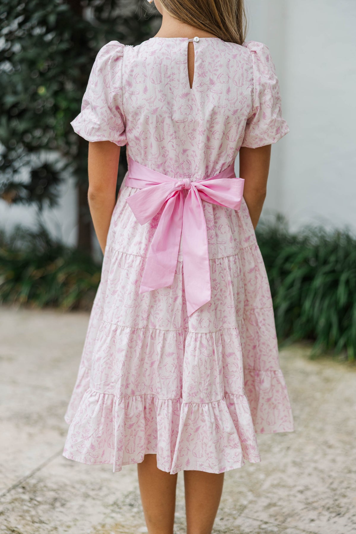 Girls: All True Pink Toile Tiered Dress – Shop the Mint