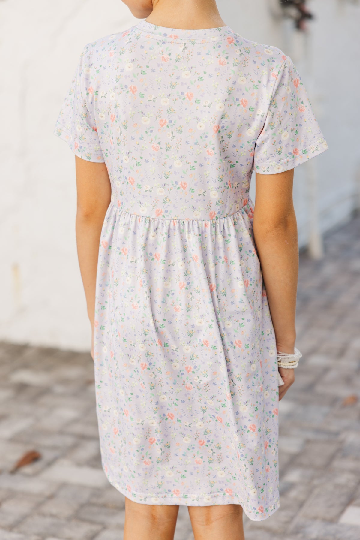 Girls: Happy Days Light Blue Ditsy Floral Babydoll Dress – Shop the Mint