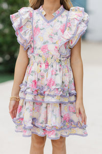 Girls: The Brinley Lavender Floral Dress